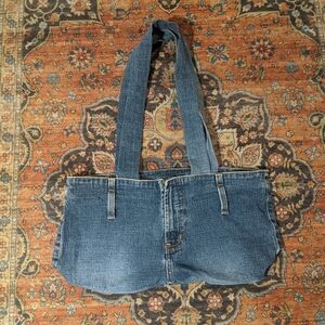 L.e.i Upcycled Denim Shoulder Bag